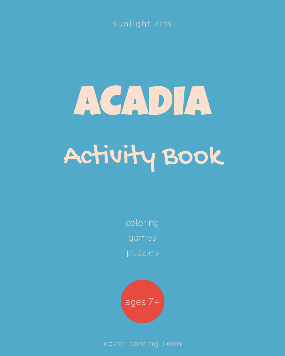 Acadia Activity Book for Kids cover