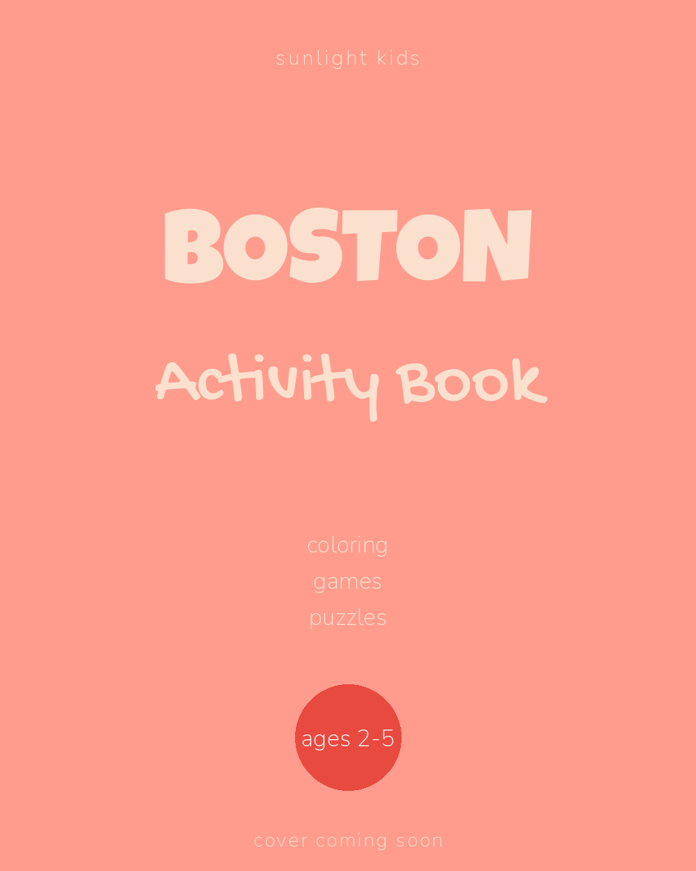 Boston Activity Book for Kids cover