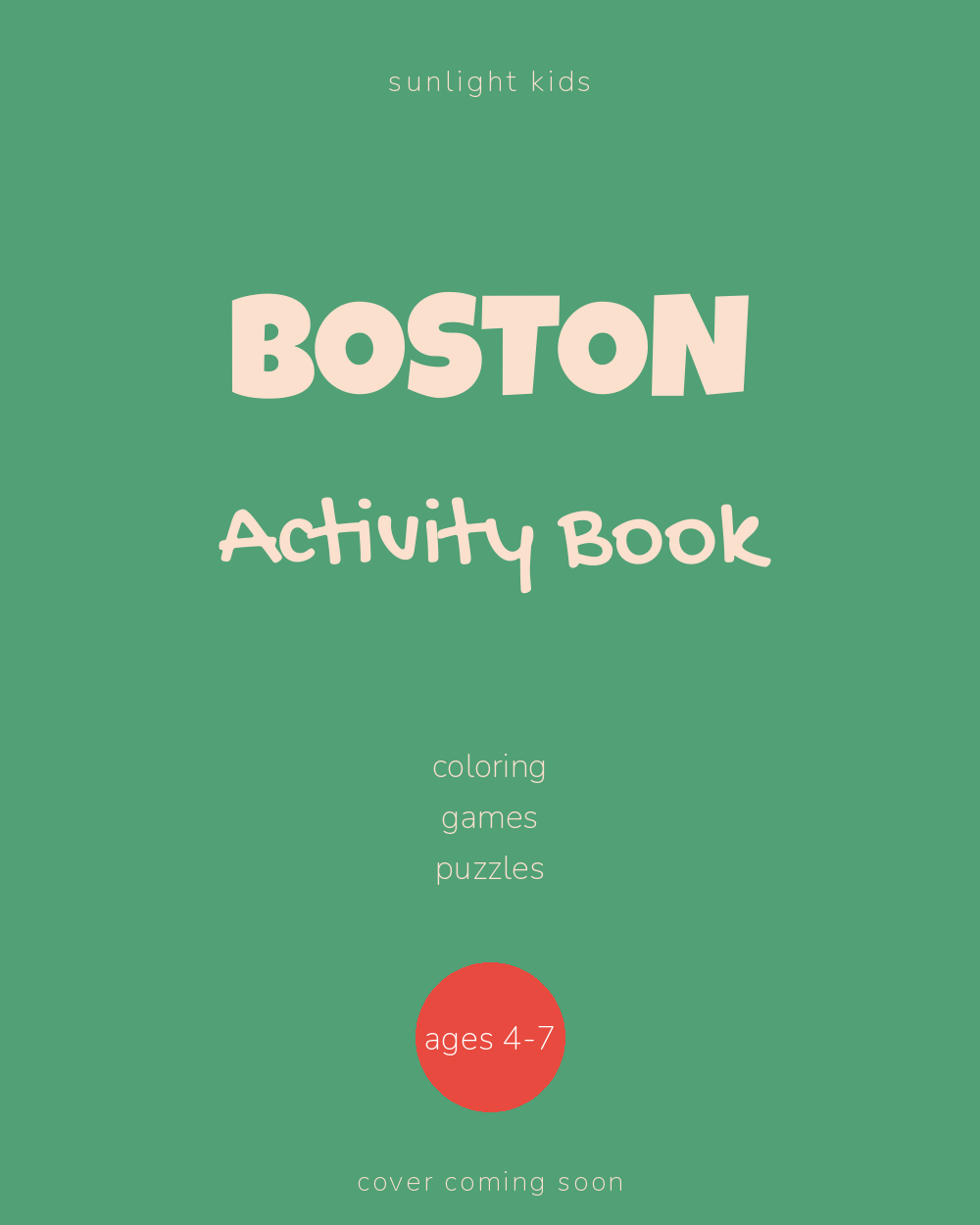 Boston Activity Book for Kids cover
