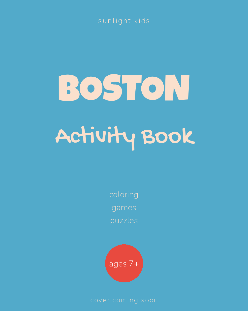 Boston Activity Book for Kids cover