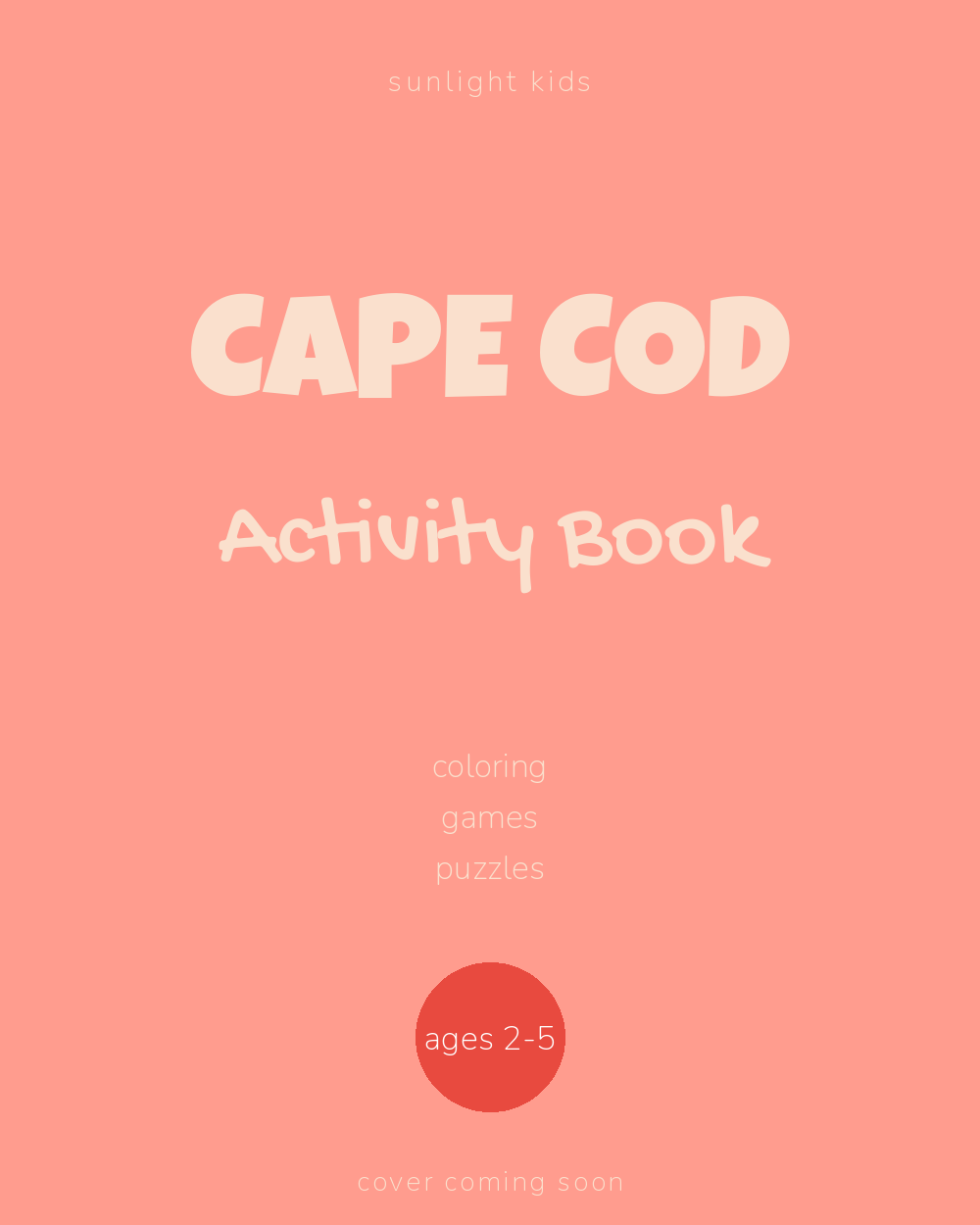 Cape Cod Activity Book for Kids cover