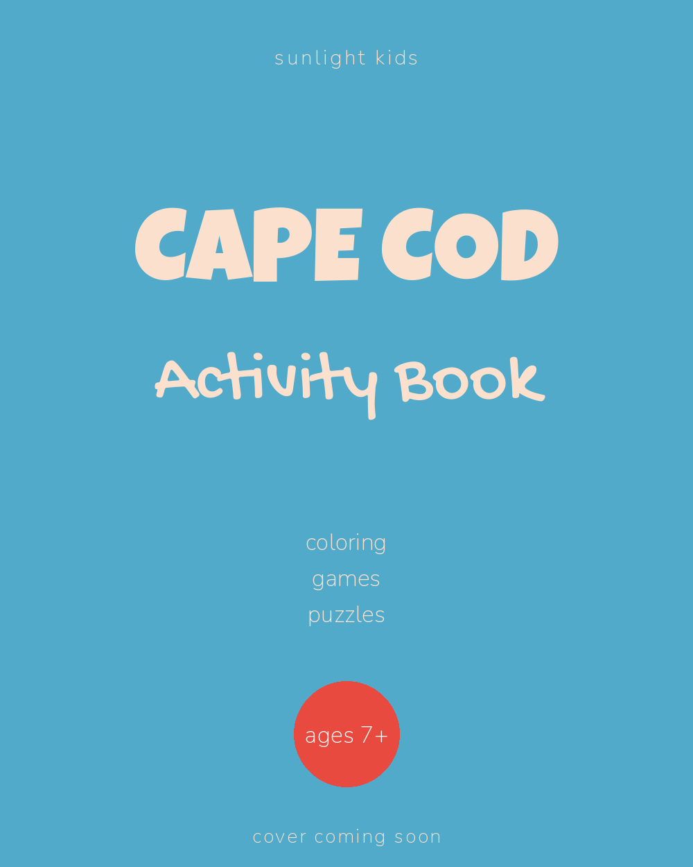 Cape Cod Activity Book for Kids cover