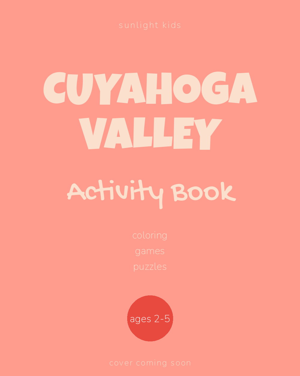 Cuyahoga Valley Activity Book for Kids cover