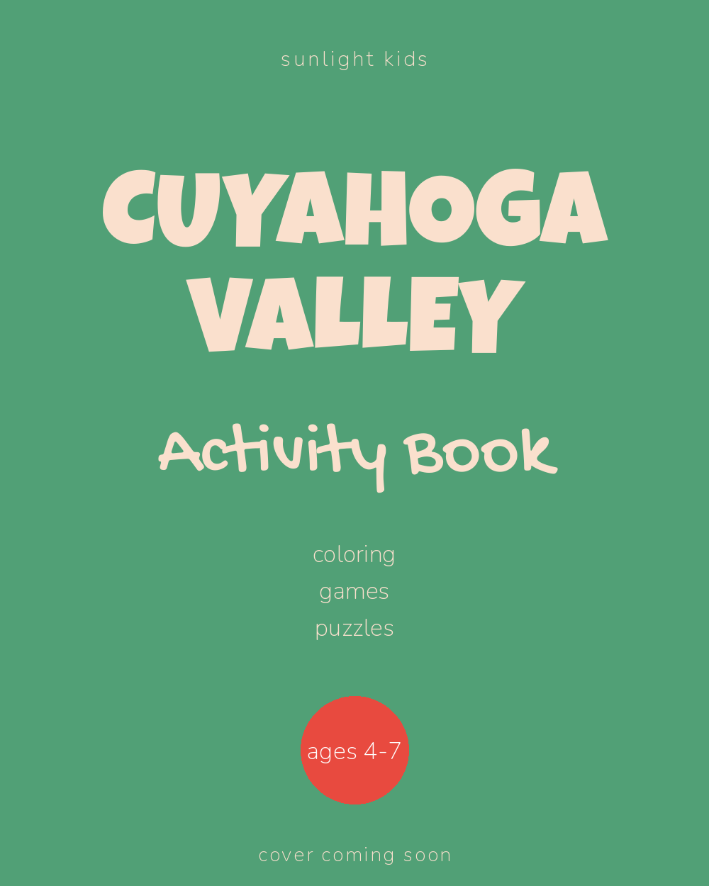 Cuyahoga Valley Activity Book for Kids cover