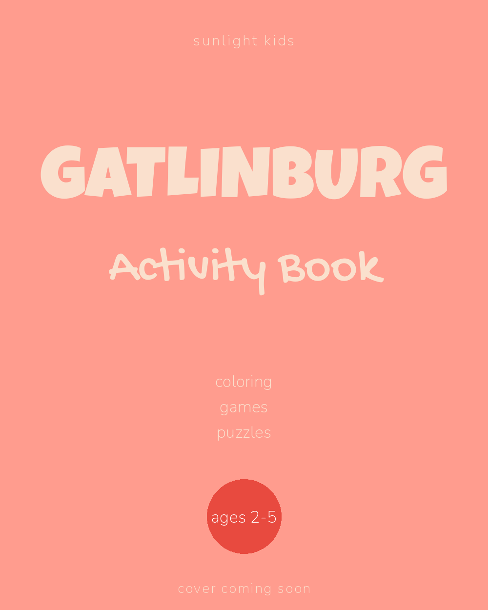 Gatlinburg Activity Book for Kids cover