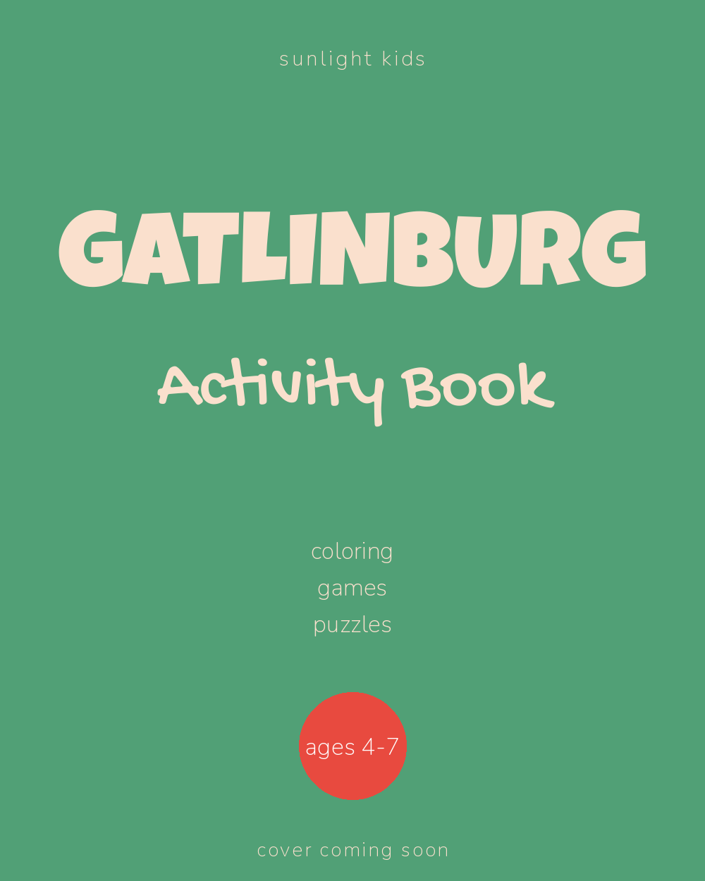 Gatlinburg Activity Book for Kids cover