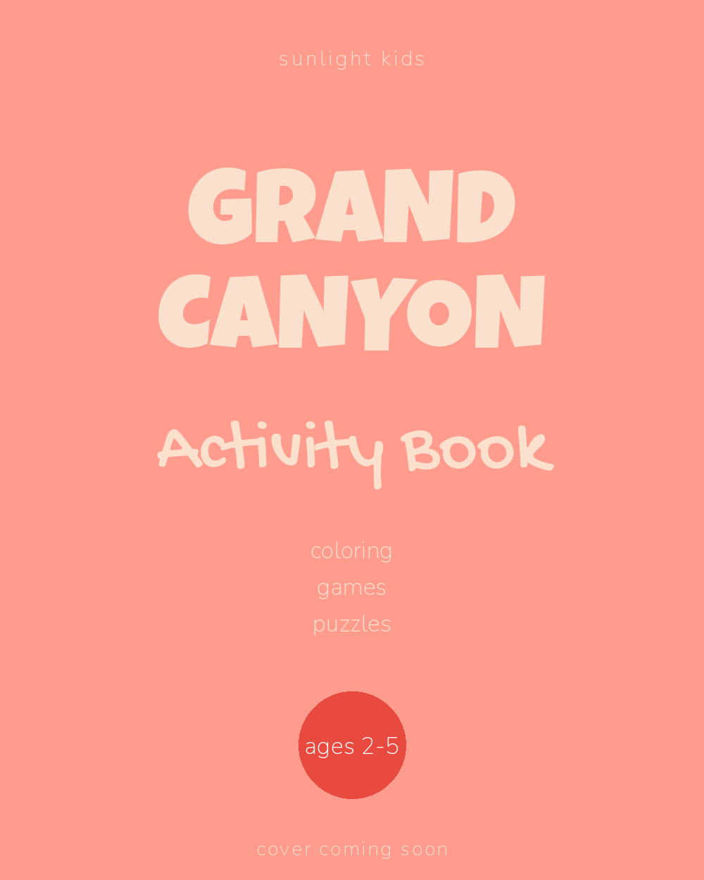 Grand Canyon Activity Book for Kids cover