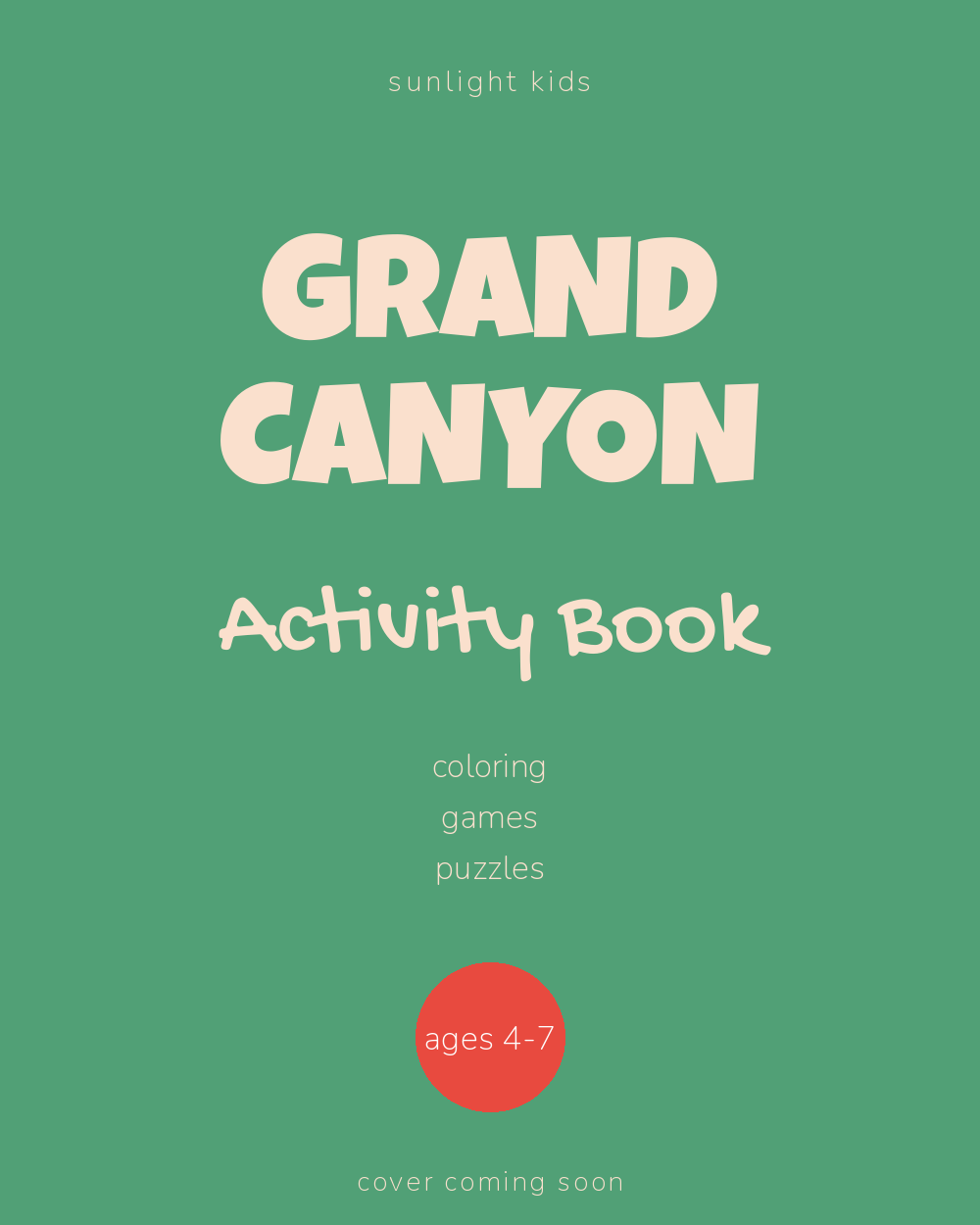 Grand Canyon Activity Book for Kids cover