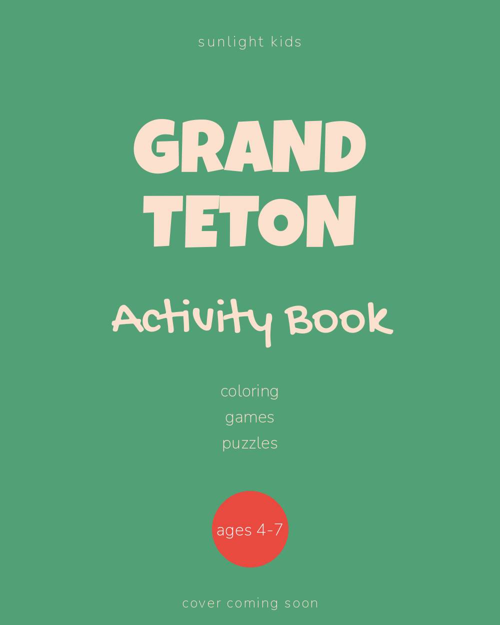 Grand Teton Activity Book for Kids cover