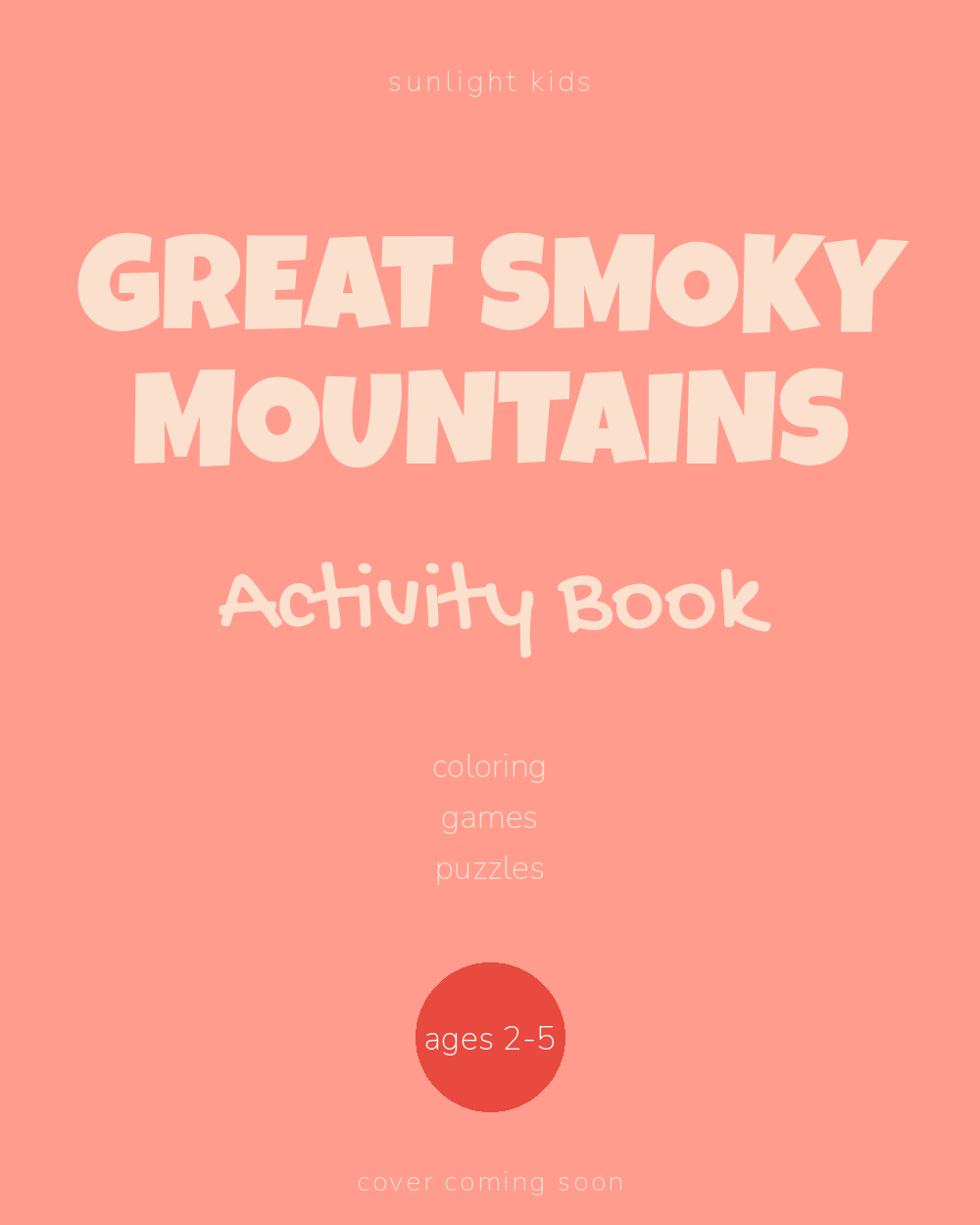 Great Smoky Mountains Activity Book for Kids cover