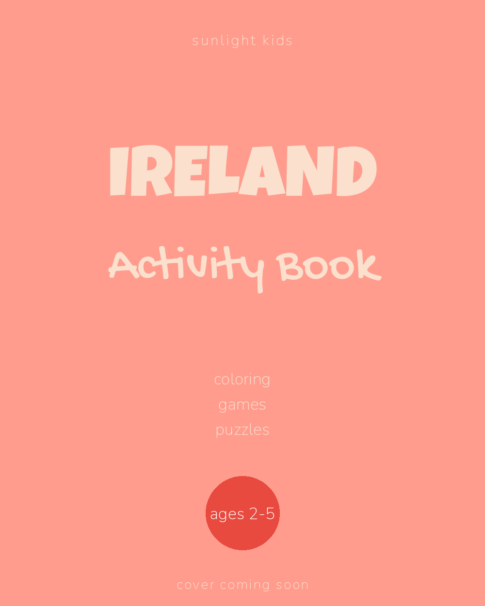 Ireland Activity Book for Kids cover