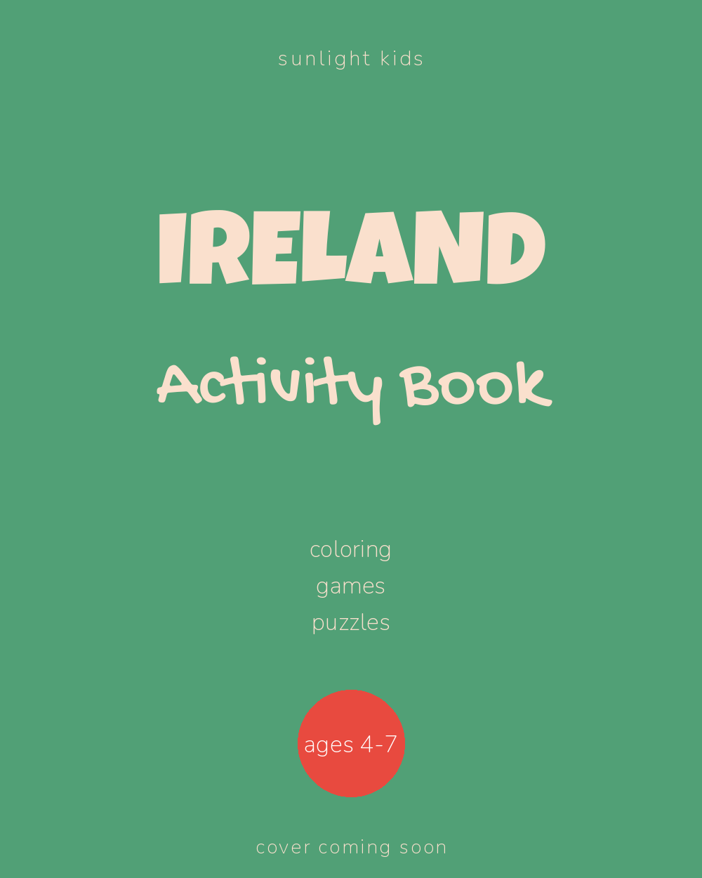 Ireland Activity Book for Kids cover