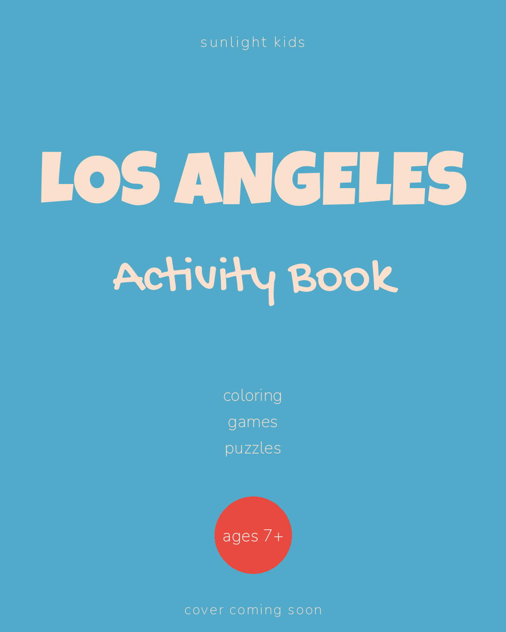 Los Angeles Activity Book for Kids cover