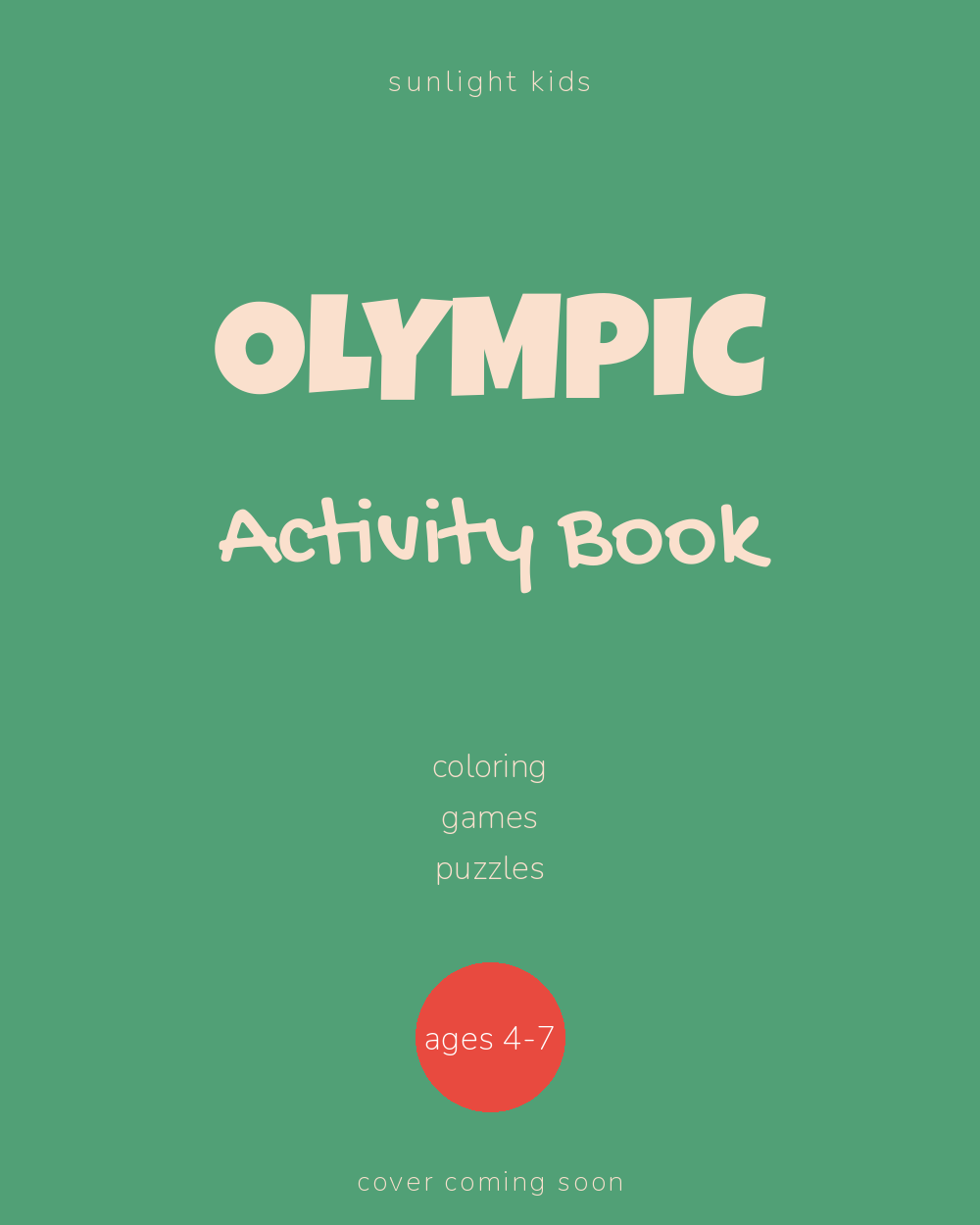 Olympic Activity Book for Kids cover