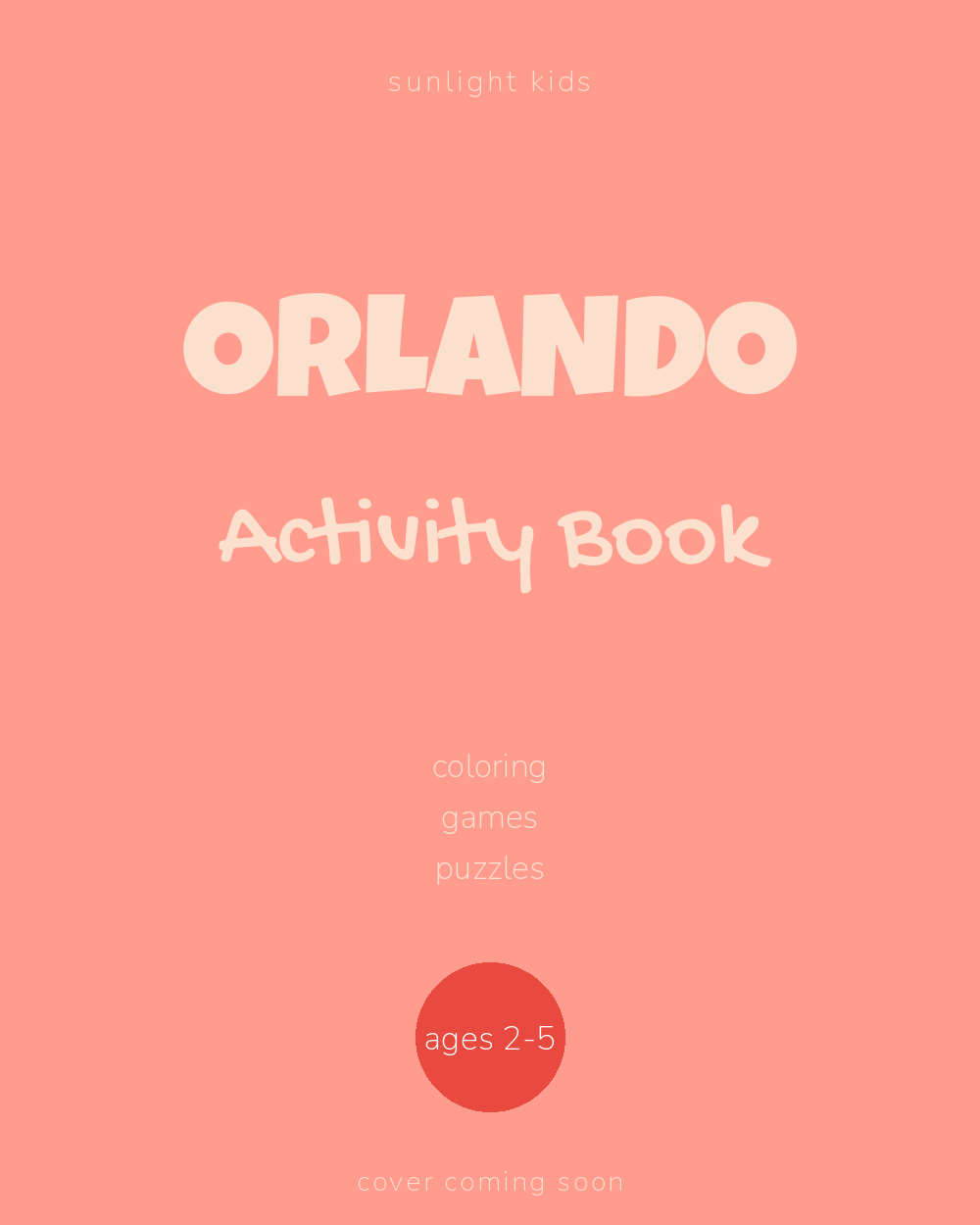 Orlando Activity Book for Kids cover
