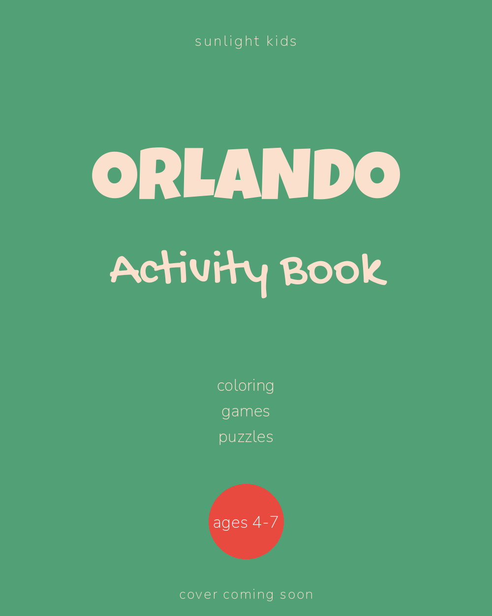 Orlando Activity Book for Kids cover