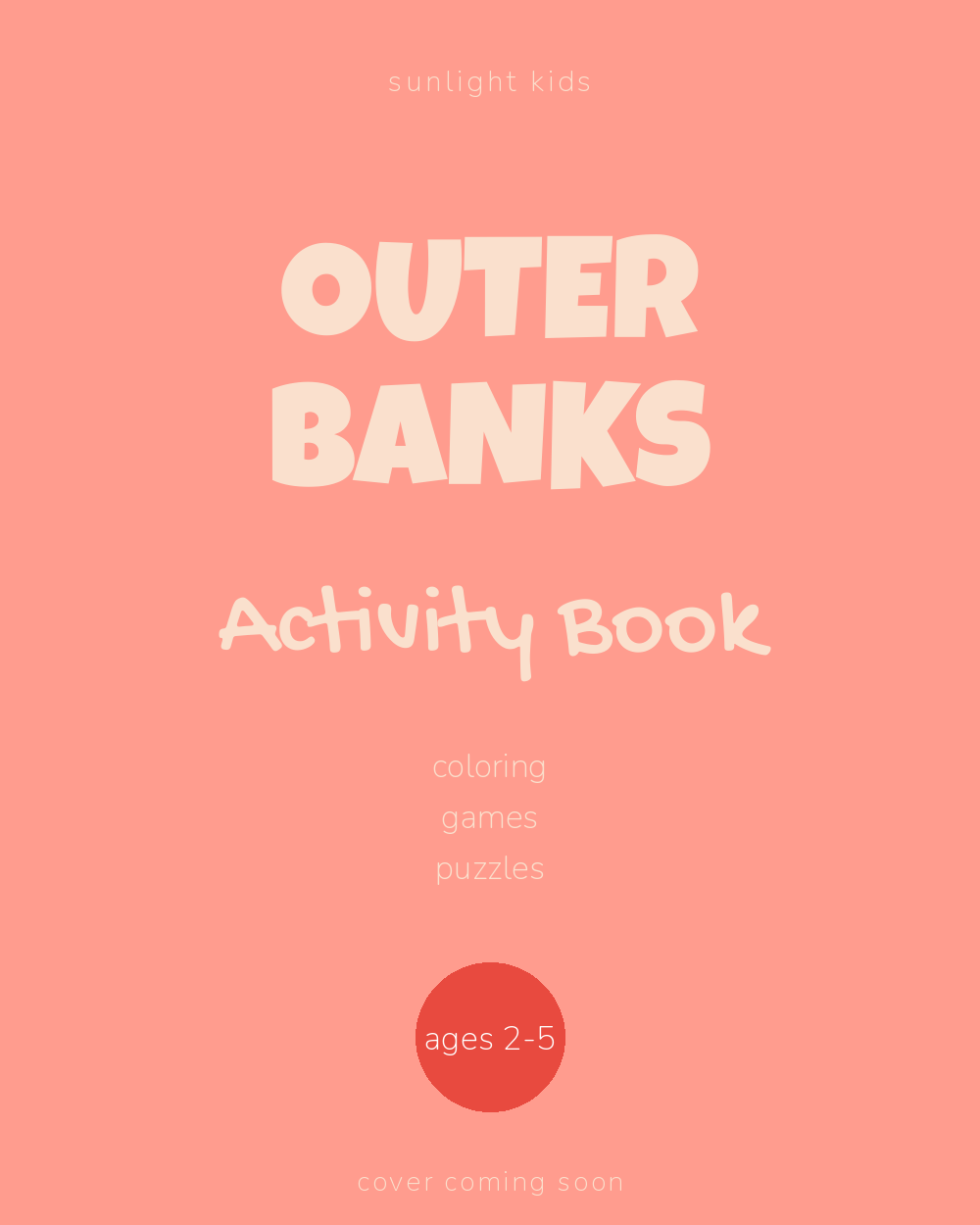 Outer Banks Activity Book for Kids cover