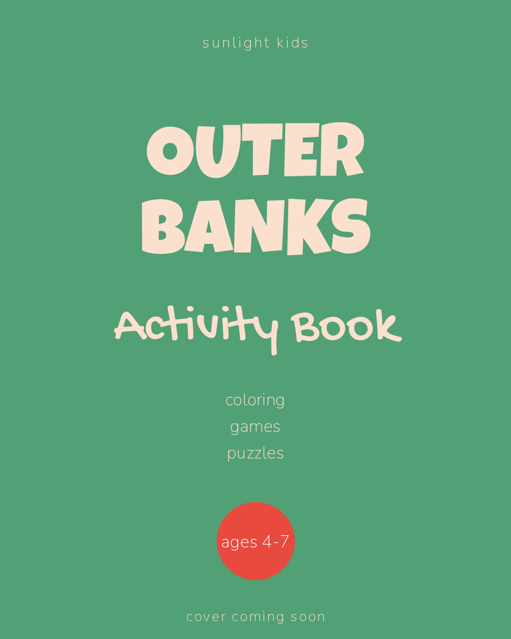 Outer Banks Activity Book for Kids cover