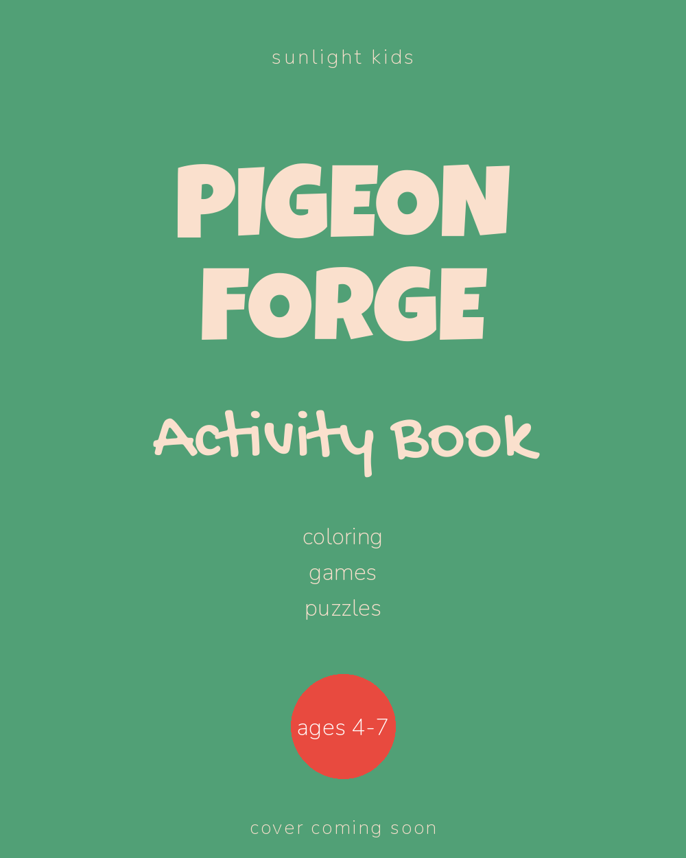 Pigeon Forge Activity Book for Kids cover