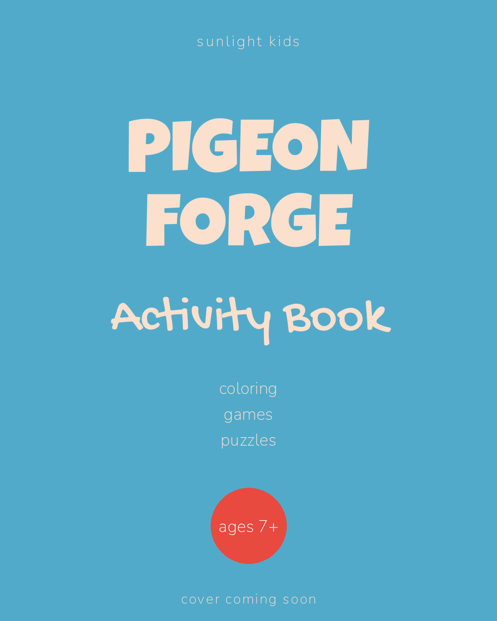 Pigeon Forge Activity Book for Kids cover