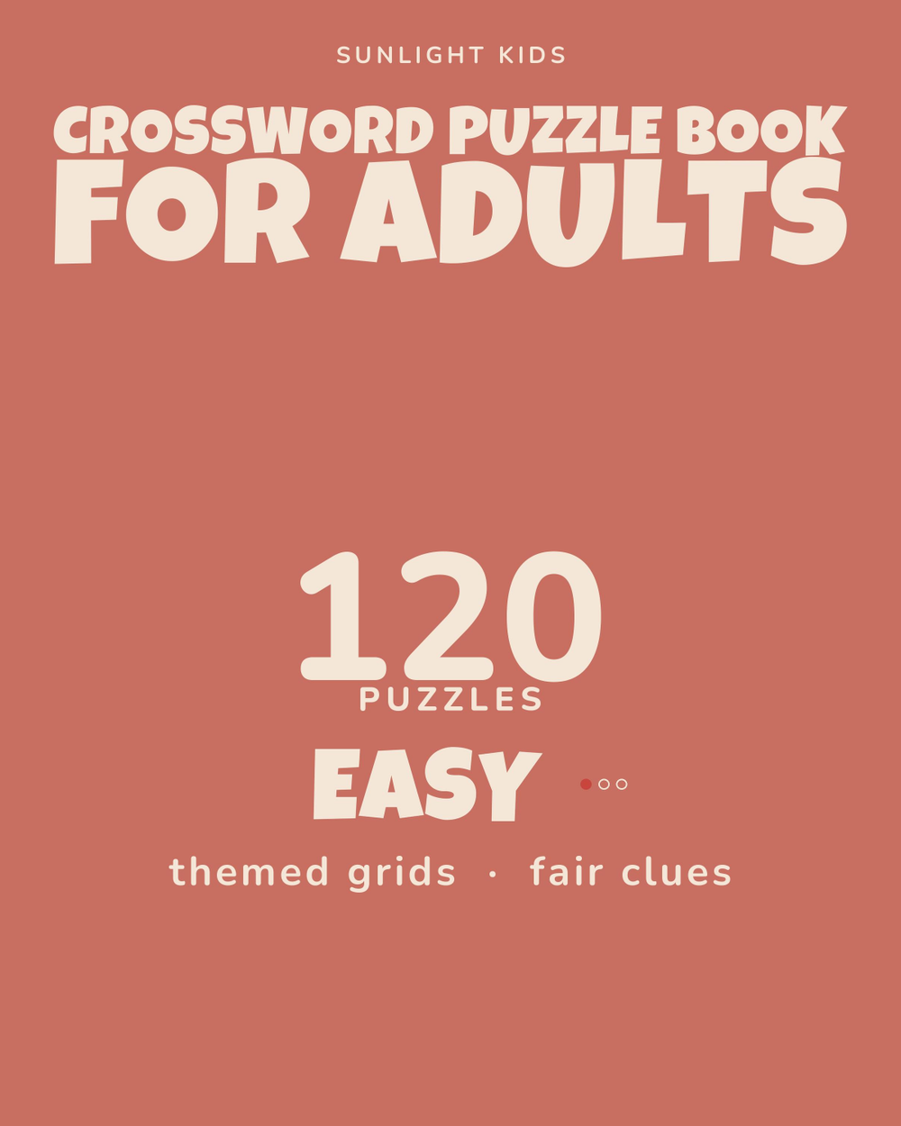 Crossword Puzzle Book for Adults: Easy cover