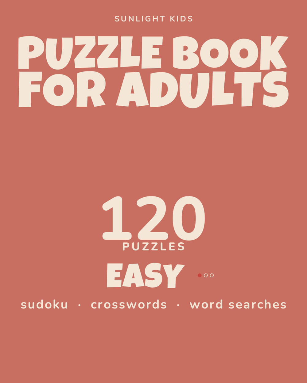 Puzzle Book for Adults: Easy cover