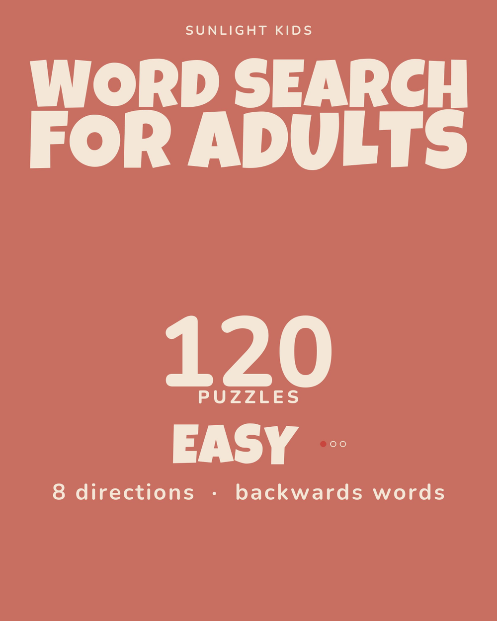 Word Search for Adults: Easy cover