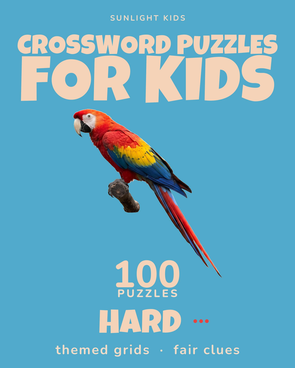 Crossword Puzzles for Kids: Hard cover