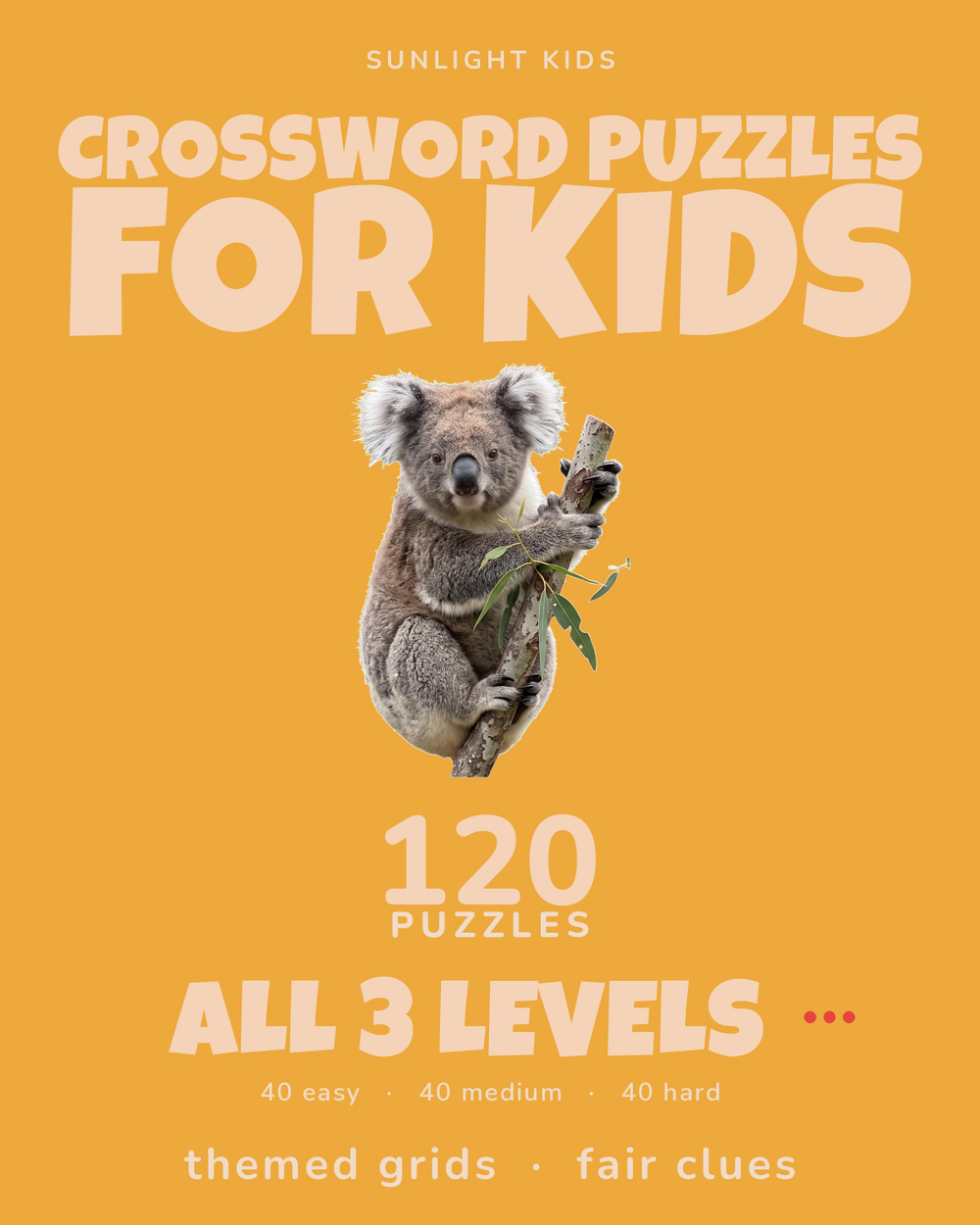 Crossword Puzzles for Kids: Easy, Medium & Hard cover