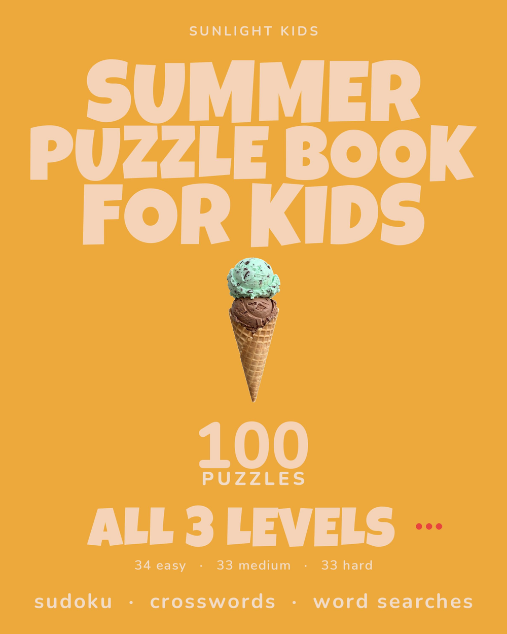Summer Puzzle Book for Kids cover