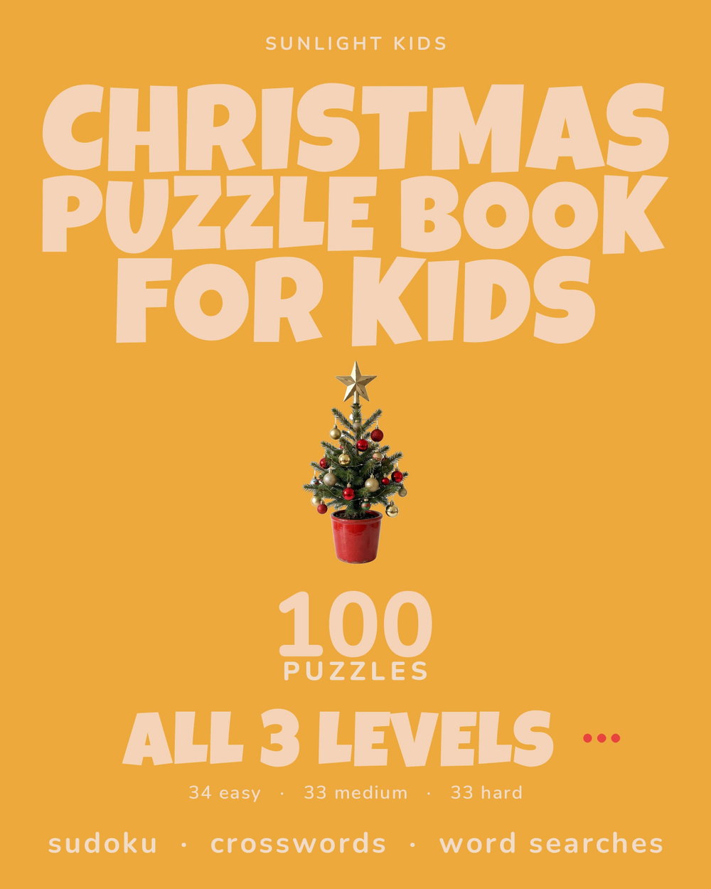 Christmas Puzzle Book for Kids cover