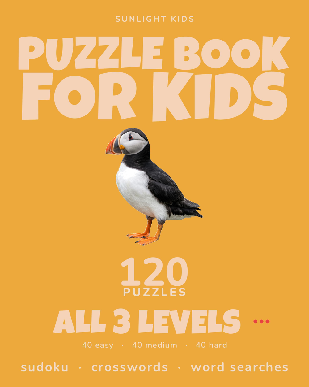 Puzzle Book for Kids: Easy, Medium & Hard cover