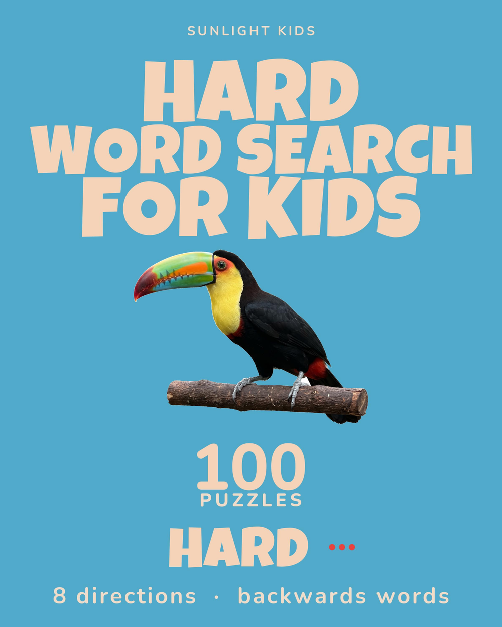 Hard Word Search for Kids cover