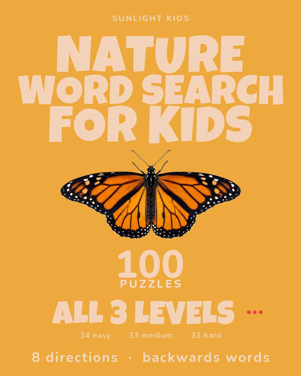 Nature Word Search for Kids cover