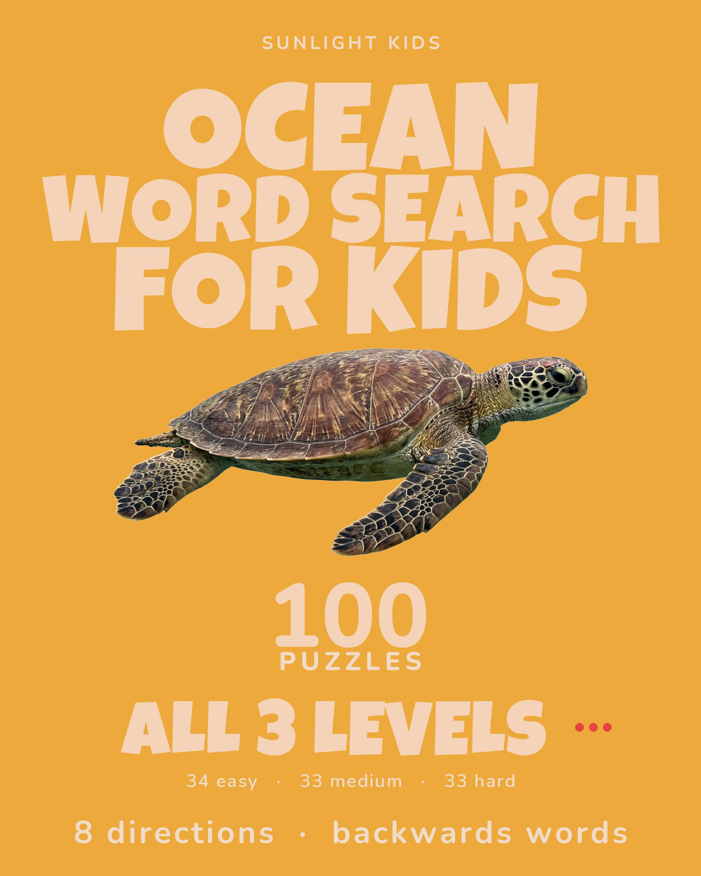 Ocean Word Search for Kids cover