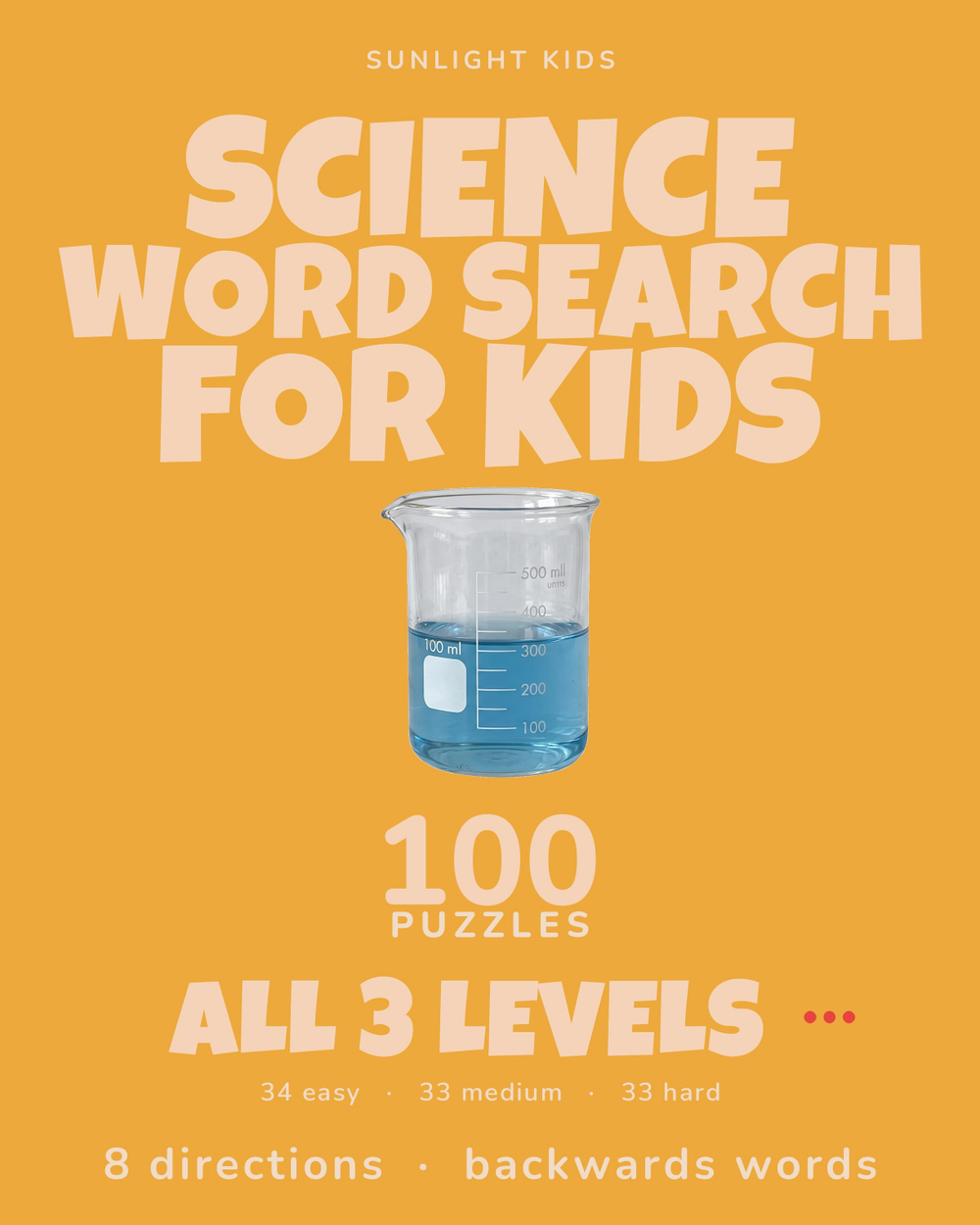 Science Word Search for Kids cover