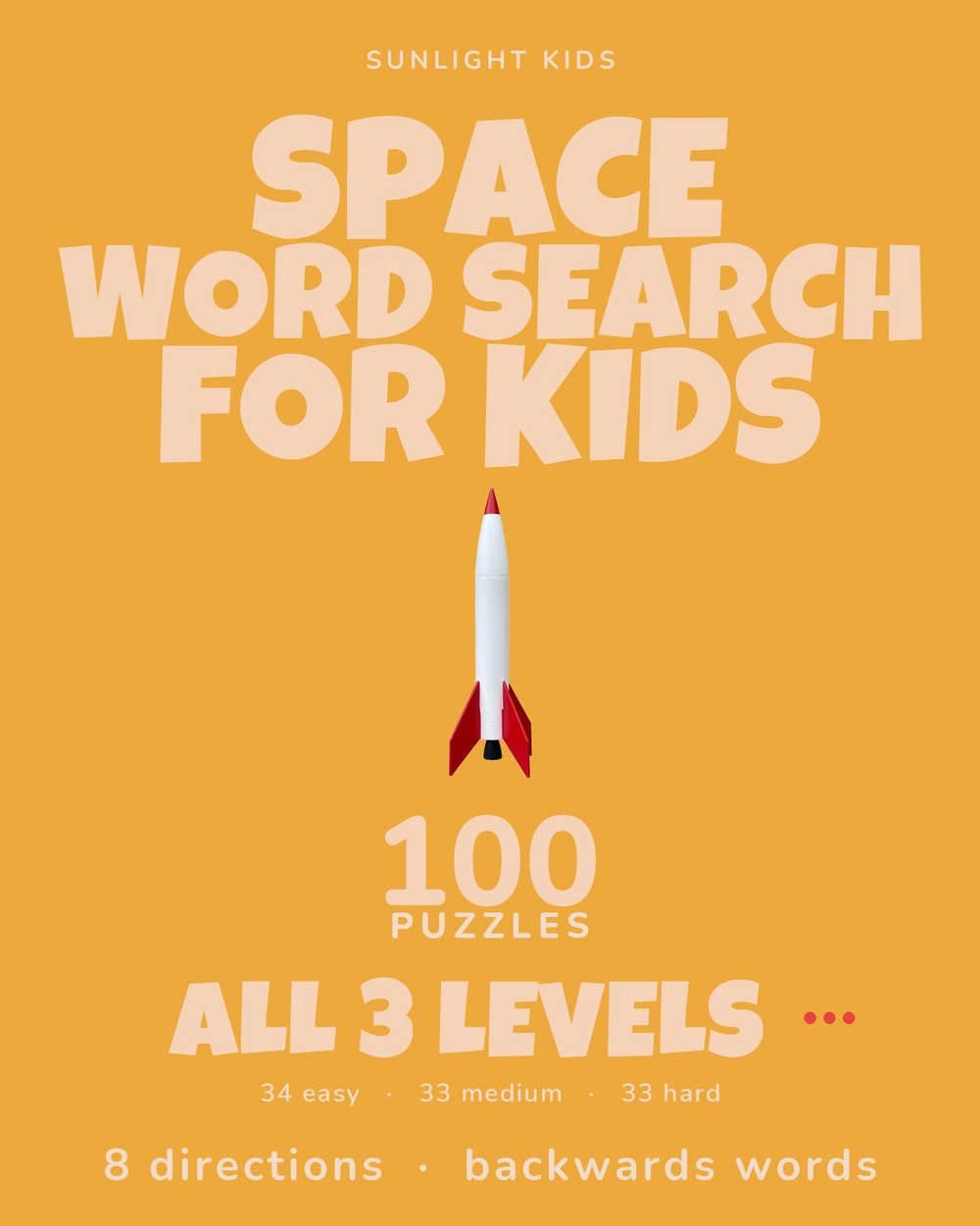 Space Word Search for Kids cover