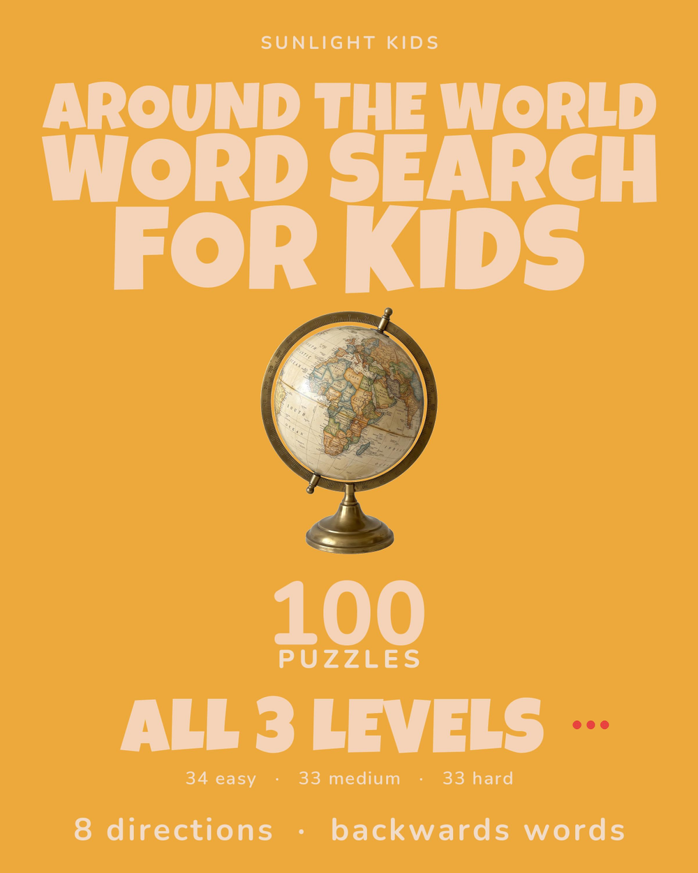Around the World Word Search for Kids cover
