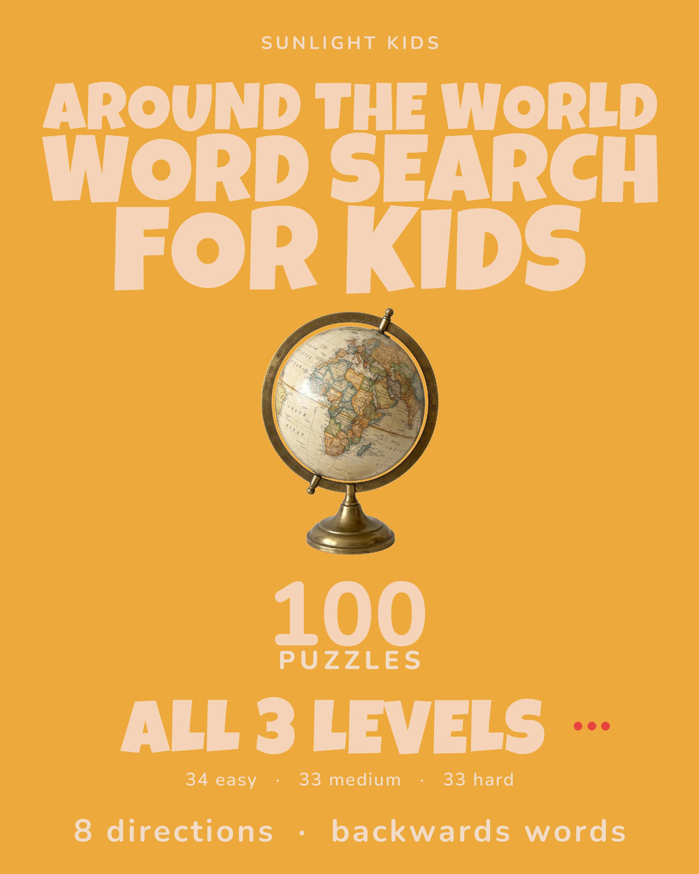 Around the World Word Search for Kids