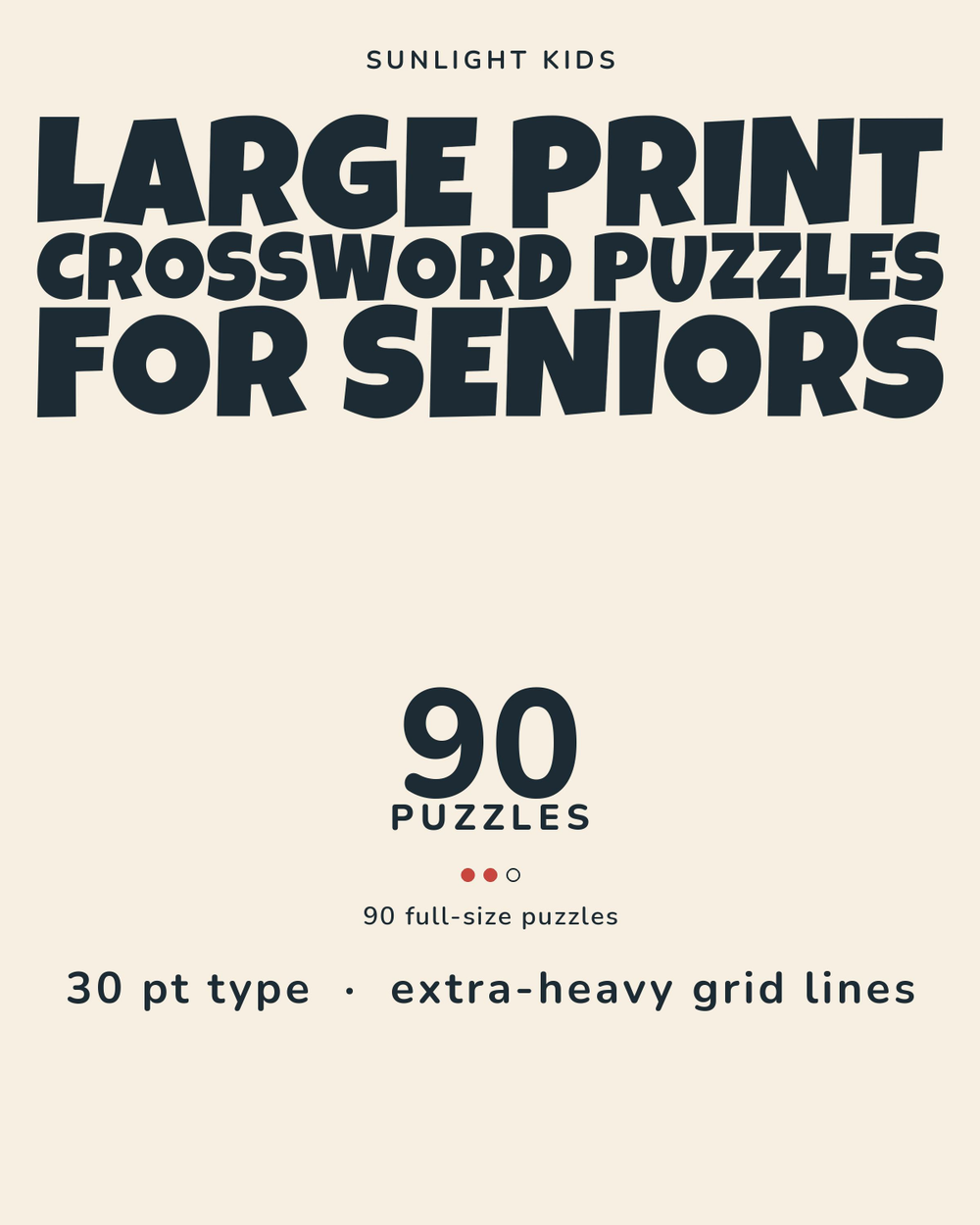 Large Print Crossword Puzzles for Seniors: Medium cover