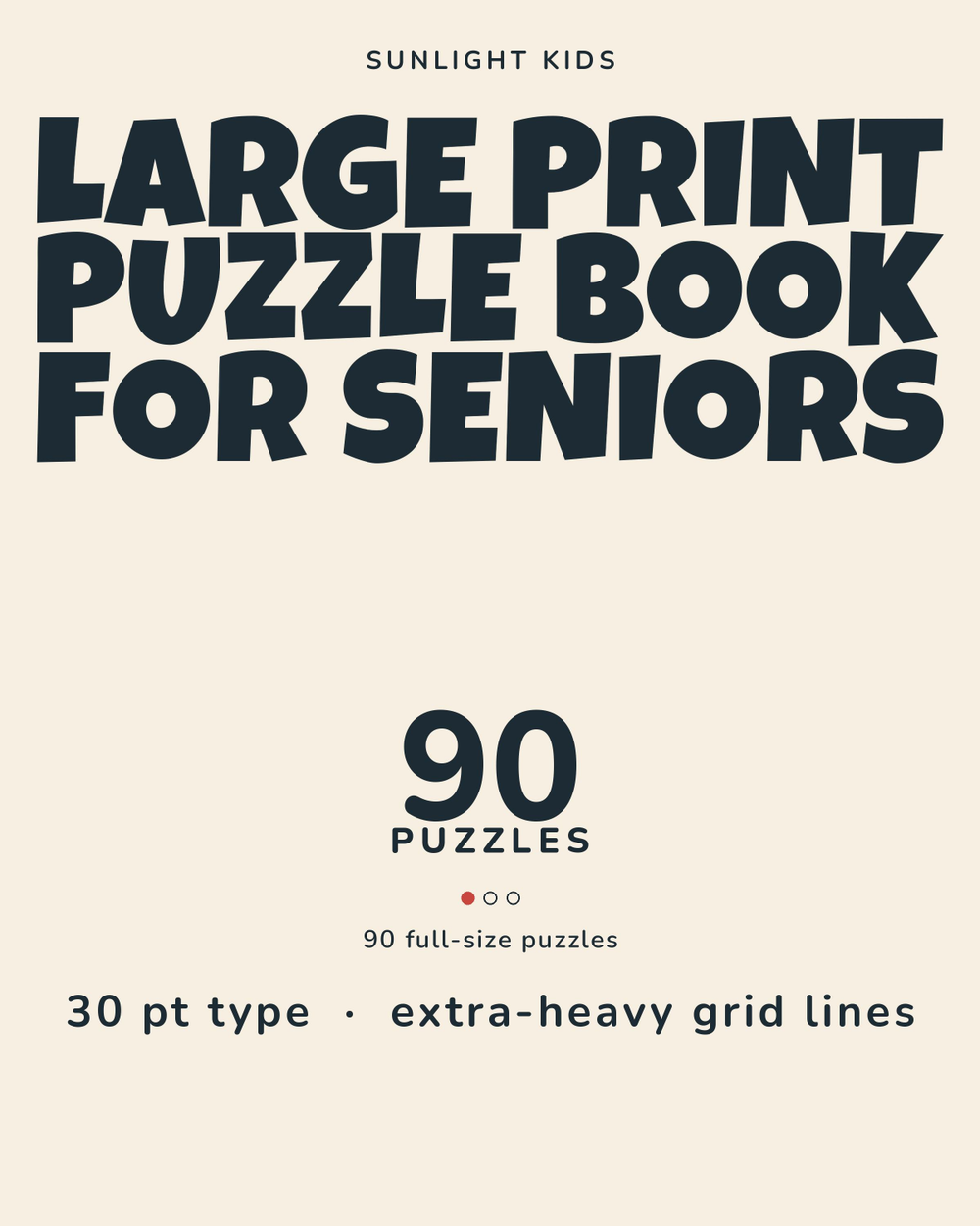 Large Print Puzzle Book for Seniors: Easy cover