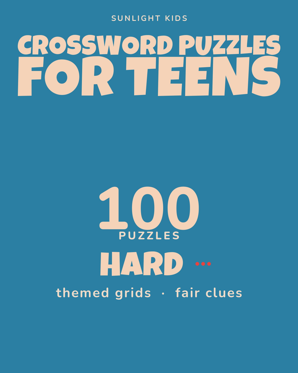 Crossword Puzzles for Teens: Hard cover