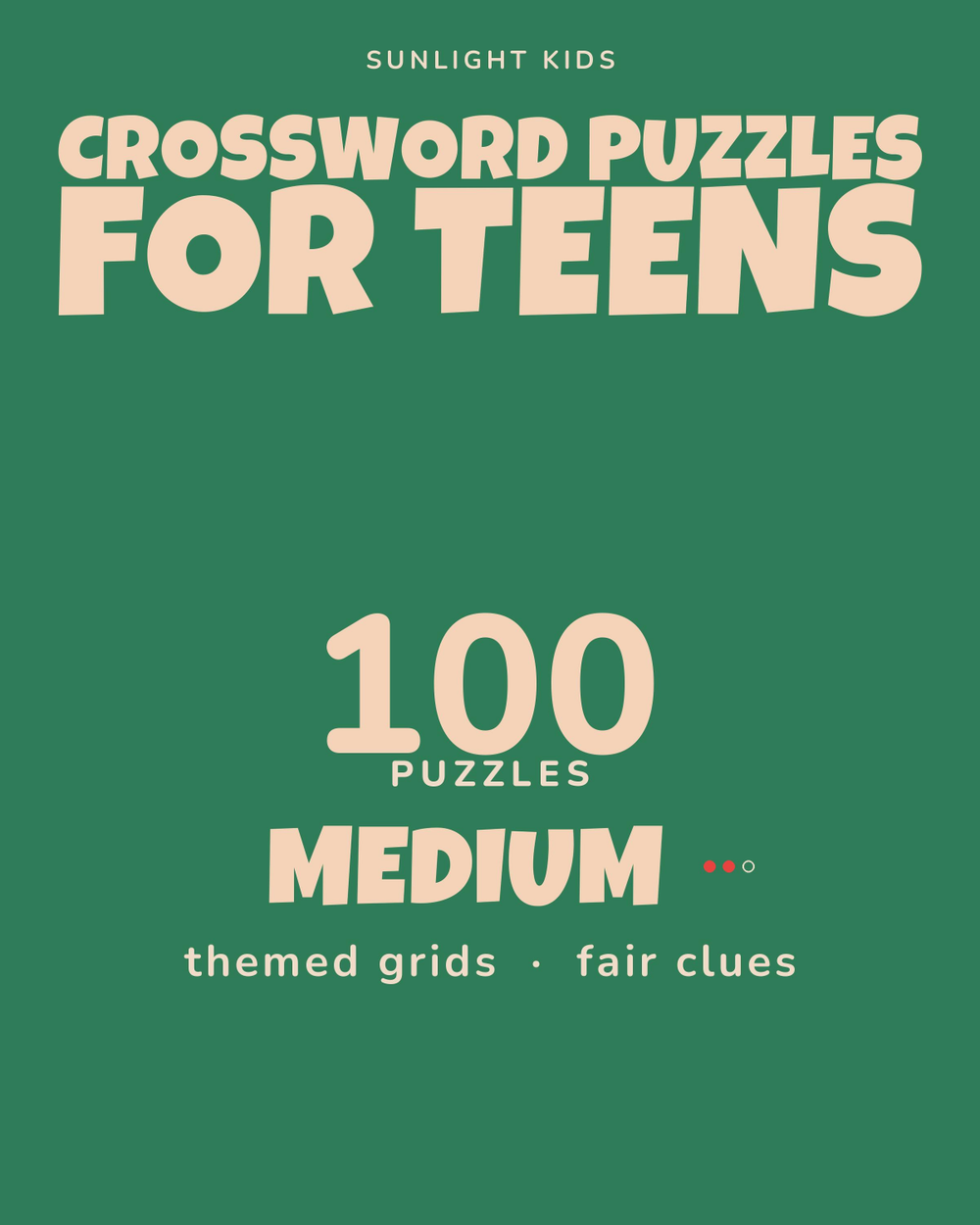 Crossword Puzzles for Teens: Medium cover