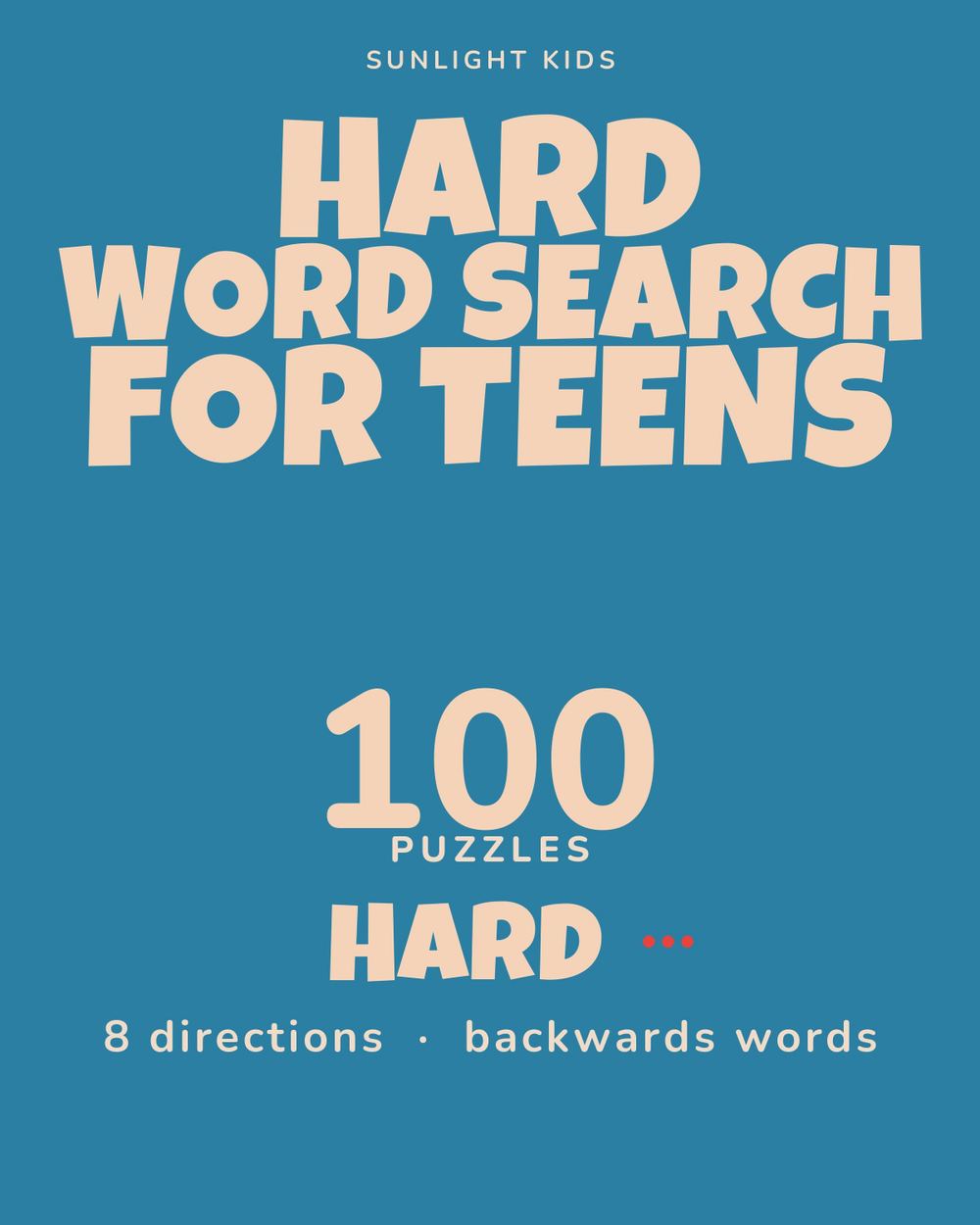 Hard Word Search for Teens cover