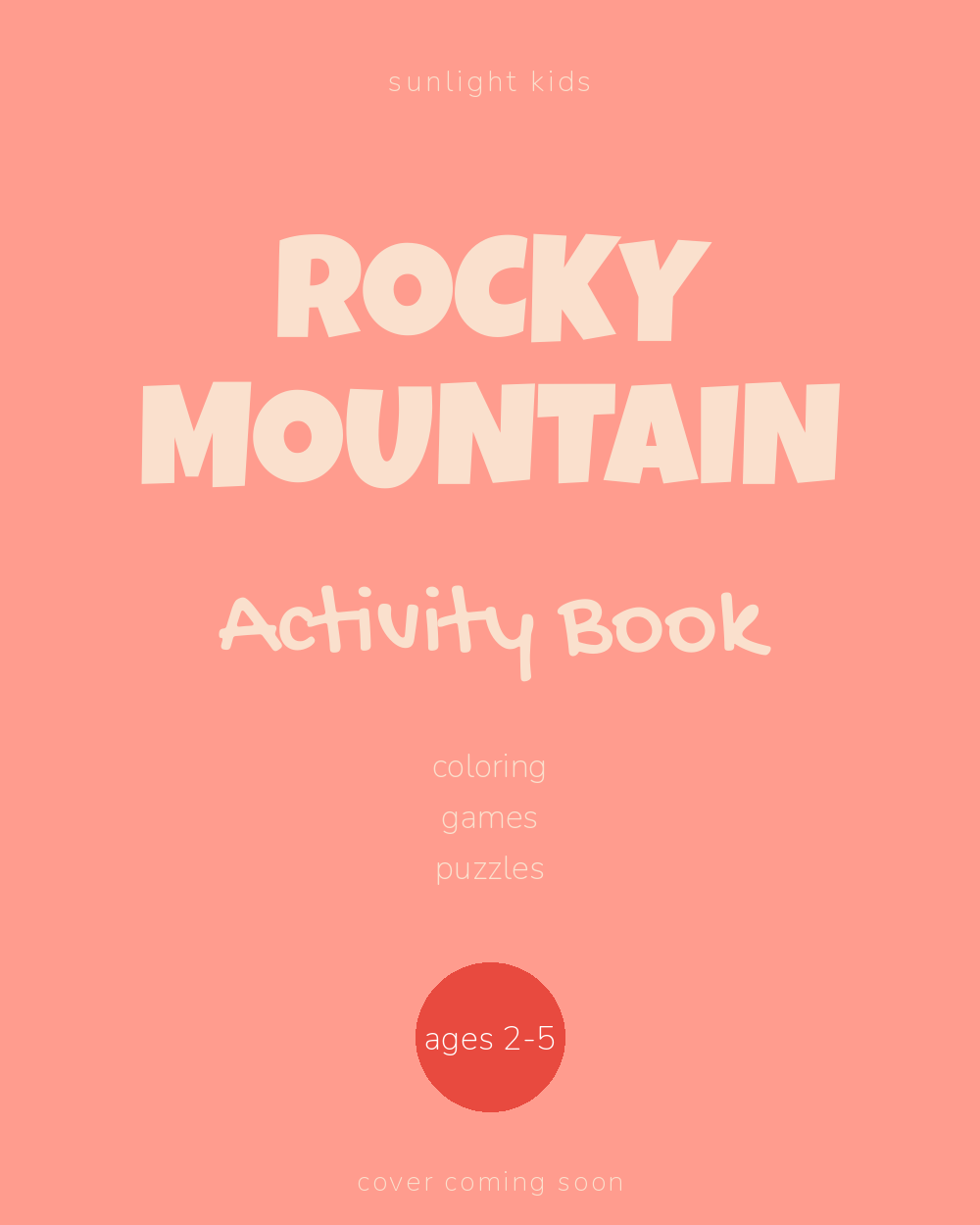 Rocky Mountain Activity Book for Kids cover