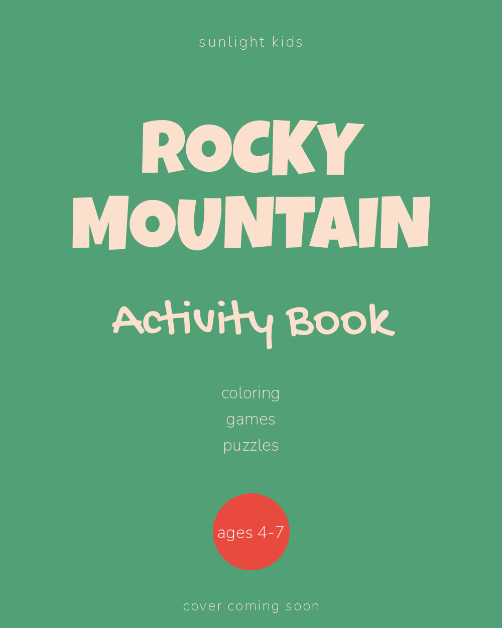Rocky Mountain Activity Book for Kids cover