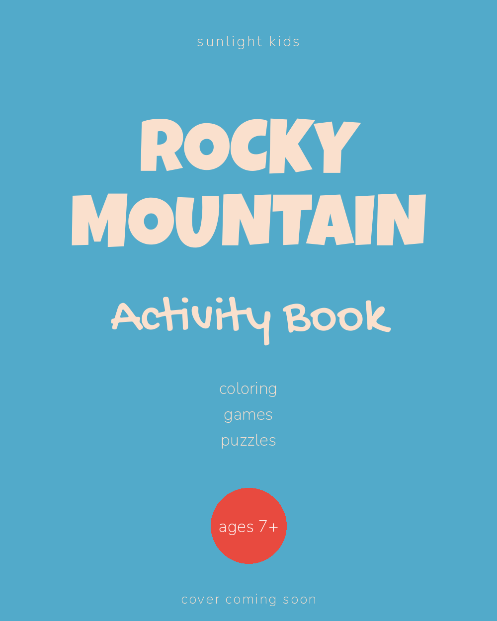 Rocky Mountain Activity Book for Kids cover