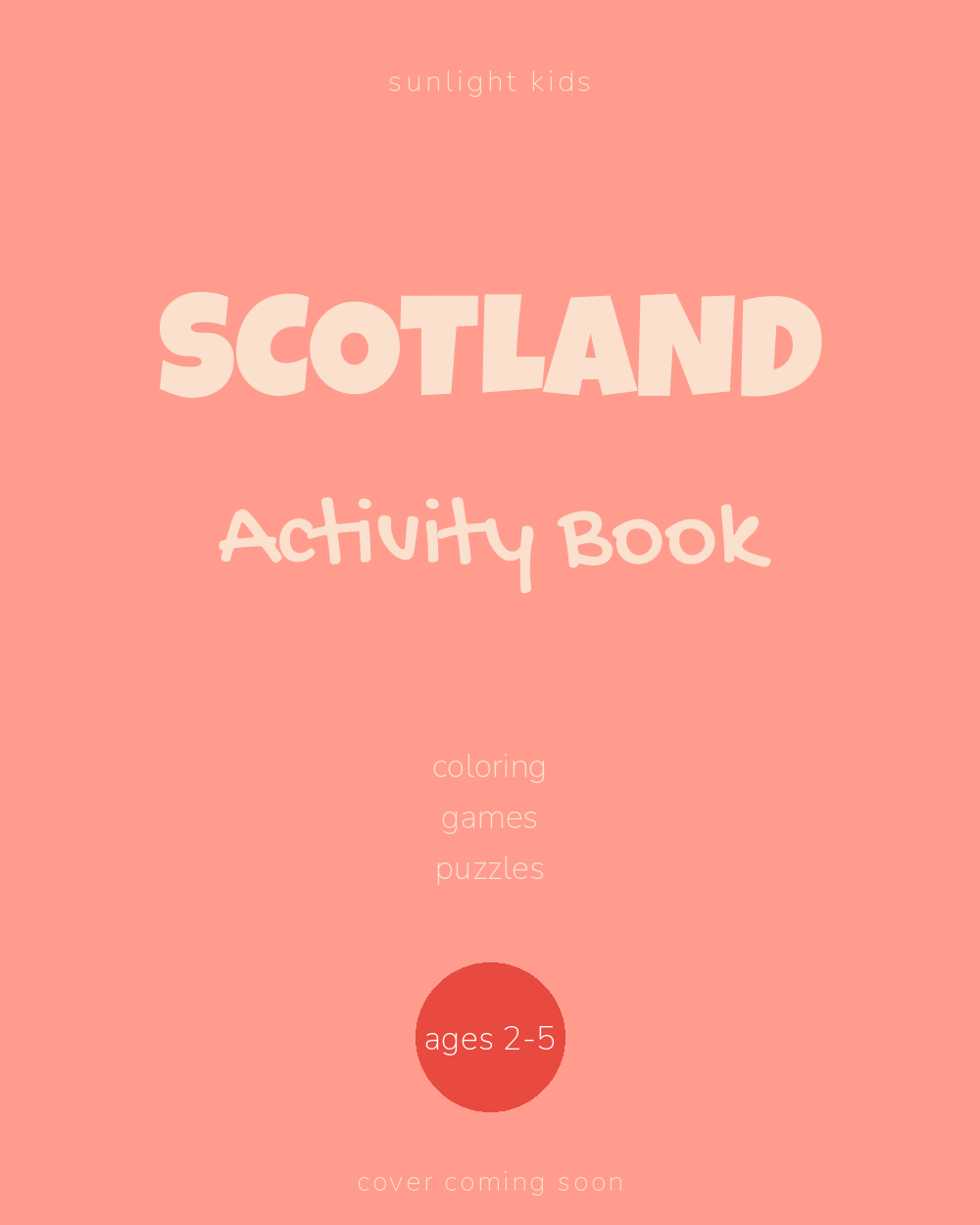 Scotland Activity Book for Kids cover