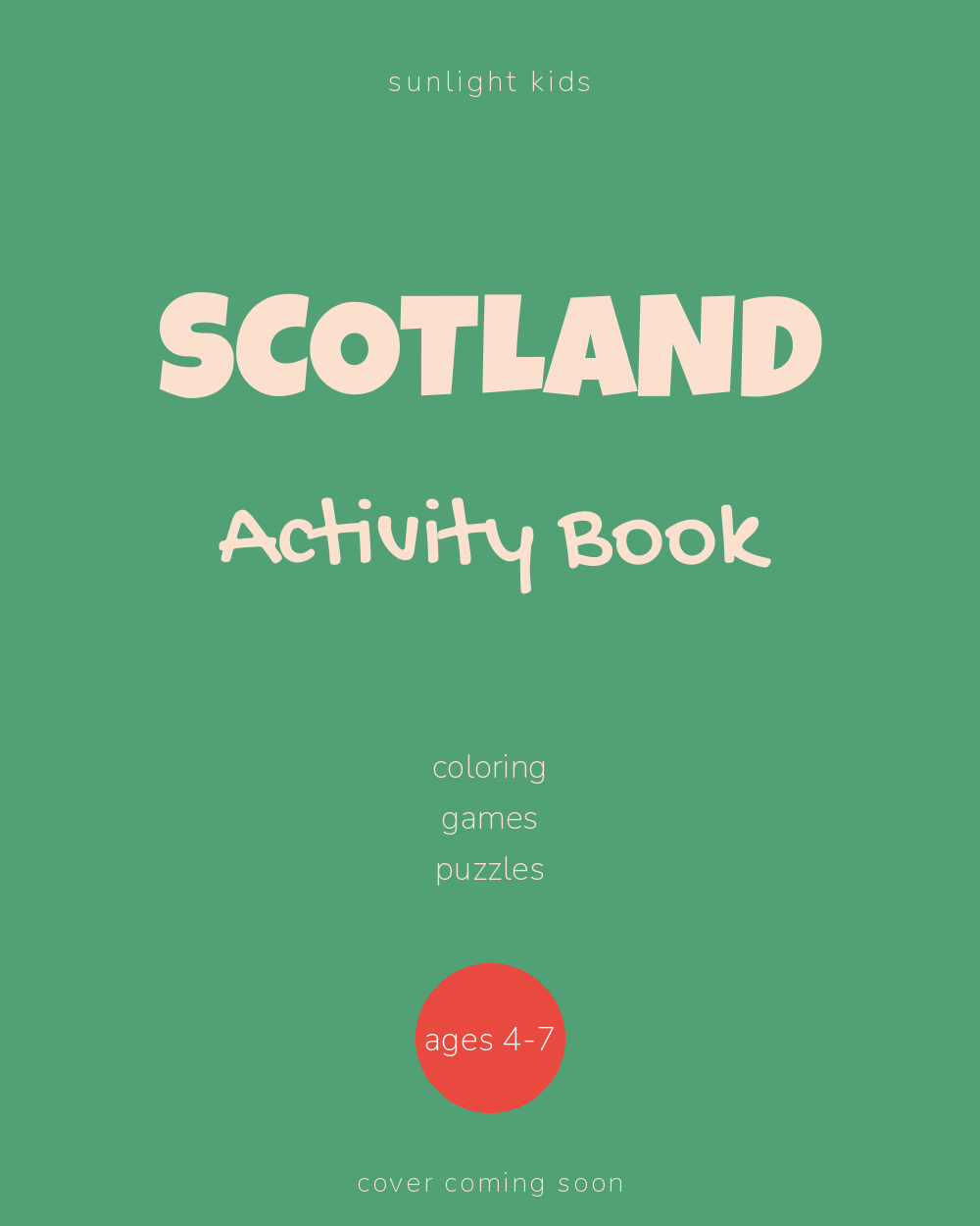 Scotland Activity Book for Kids cover