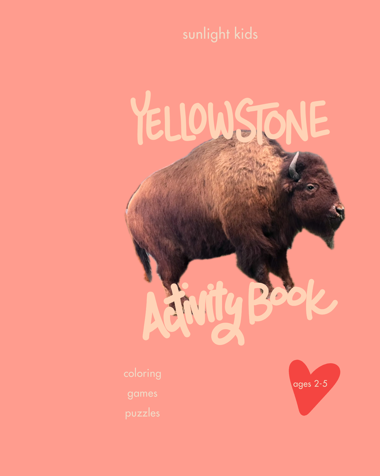 Yellowstone Activity Book for Kids